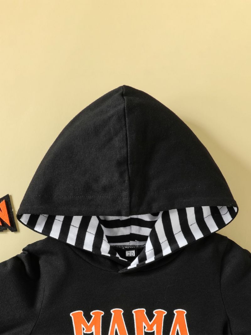 Bebis Pojkar Halloween Pumpkin Romper Jumpsuit Med Vingar