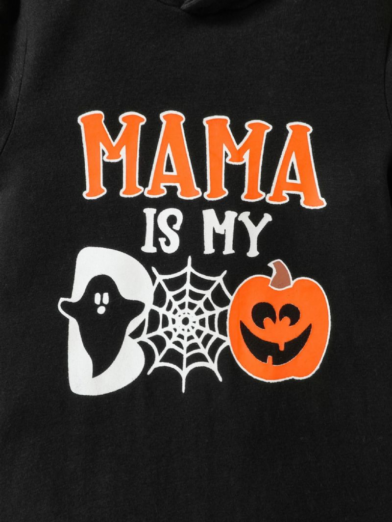 Bebis Pojkar Halloween Pumpkin Romper Jumpsuit Med Vingar