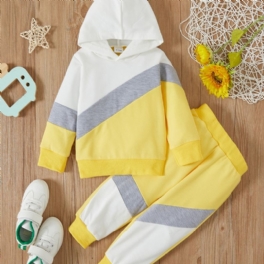 Höst & Vinter Barn Casual Color Block Hooded Sweatshirt Set