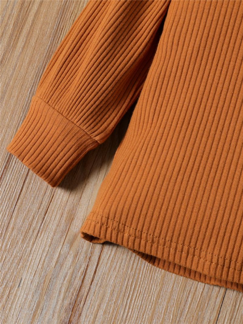Höstvinter Nya Långärmade Rutiga Shorts För Flickor