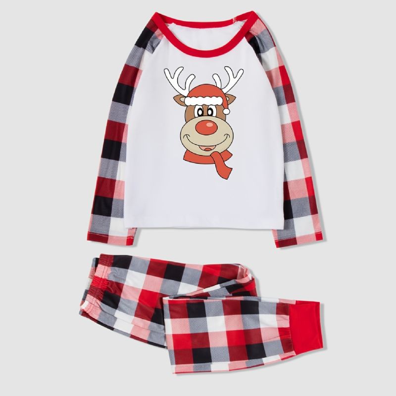 Jul Enkla Söta Flickor Pyjamas Homewear Set