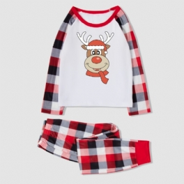 Jul Enkla Söta Flickor Pyjamas Homewear Set