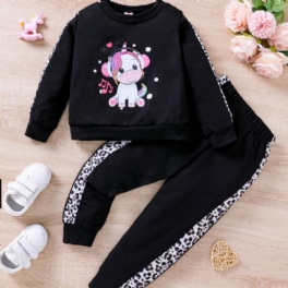 Mode Flickor Unicorn Sweatshirt Set