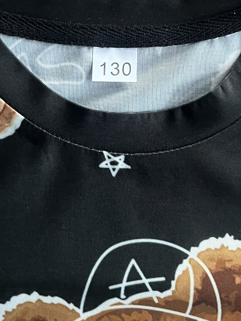 Pojkar Flickor Bear Mönster T-shirt Casual Kortärmad Barnkläder