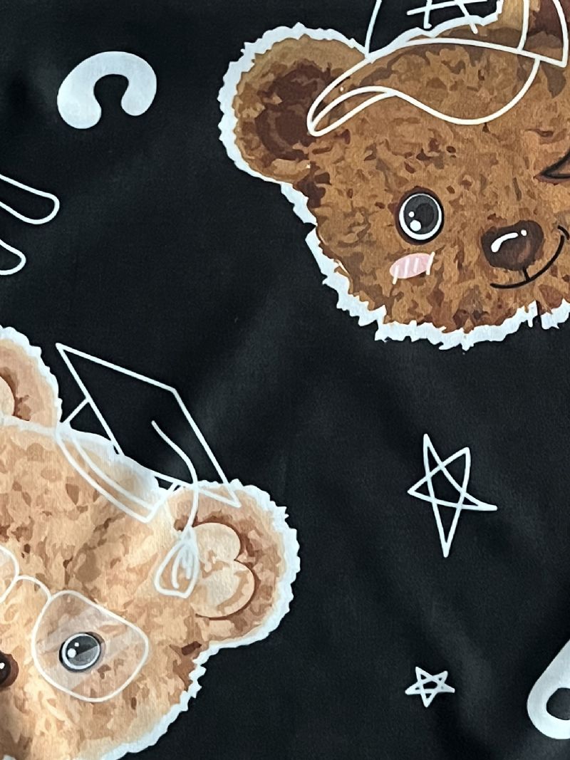 Pojkar Flickor Bear Mönster T-shirt Casual Kortärmad Barnkläder