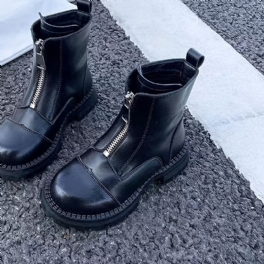 Barn High Top Tjocksulor Front Zipper Boots Mjuksulor Anti-halkskor För Pojkar Flickor