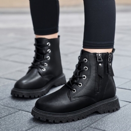 Barn Tonåring Flickor Stövlar Sida Zip Booties För Höst Vinter Ny