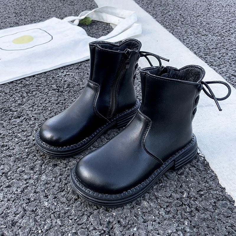 Flickor Elegant Vintage Martin Boots Stövlar Platform Zip-up Halkfria För Vintern