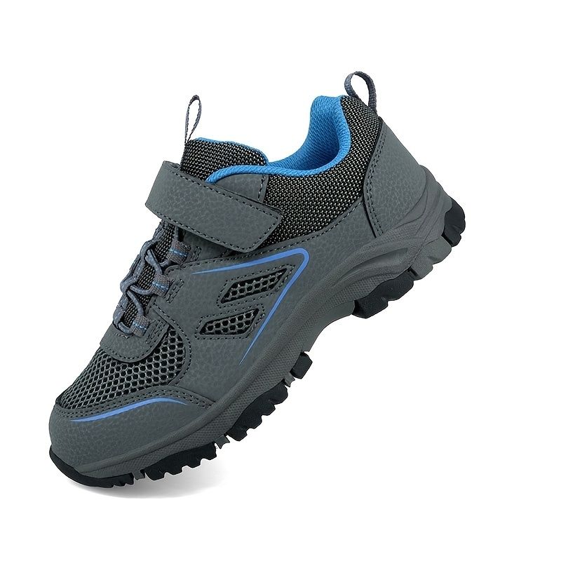 Småbarn Bebis Pojkar Vandringsstövlar Bekväma Andas Anti-sladd Krokögla Fäst Utomhus Sneakers