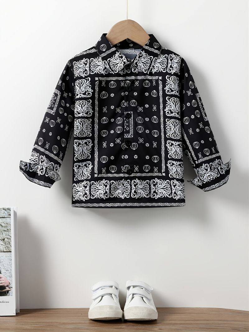 Höst & Vinter Pojkar Mode Print Skjorta