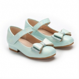 Småbarn Barn Bowknot Design Flickskor Prinsessskor Mary Jane Flats