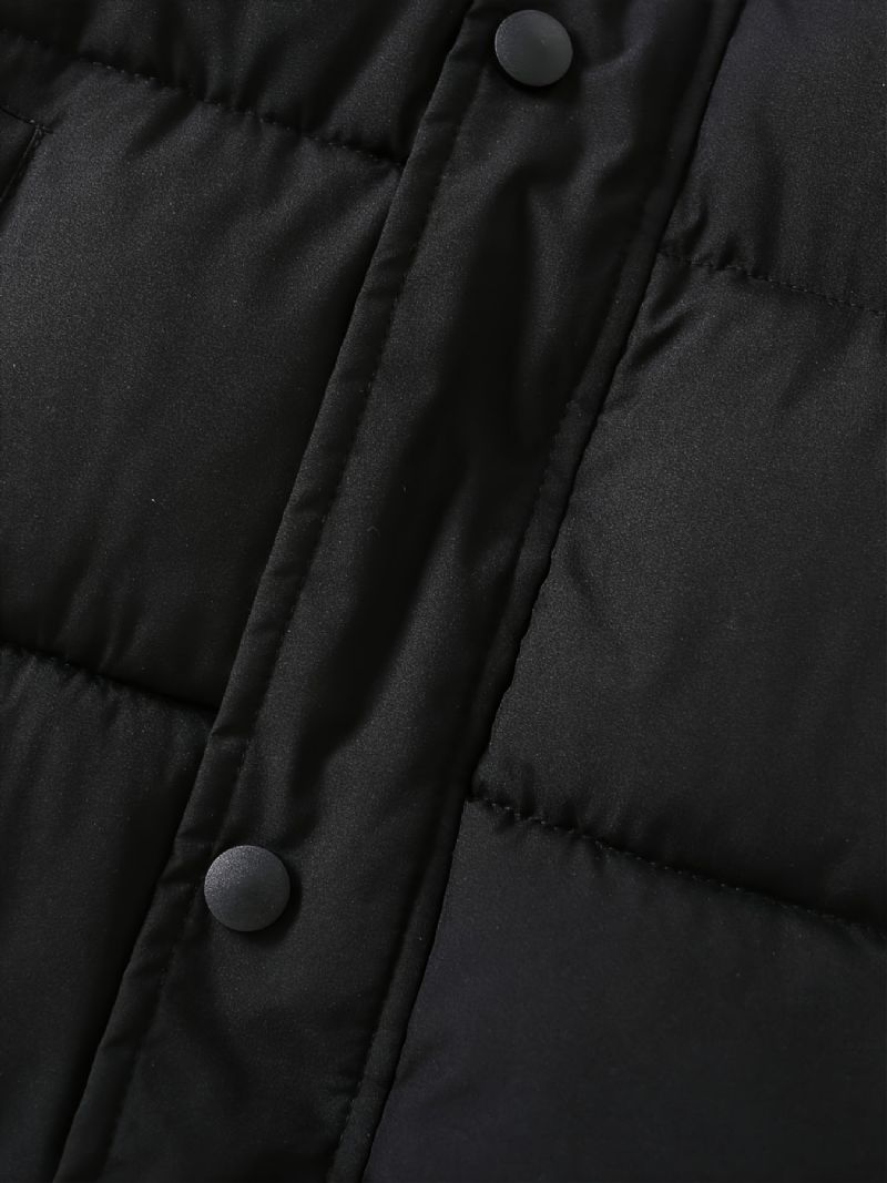 Barn Pojkar Hooded Thermal Puffer Kappa Vadderade Ytterkläder Vinter Nya Barnkläder
