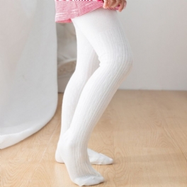 1 St Bebis Flickor Pure White Hampa Flower Legging