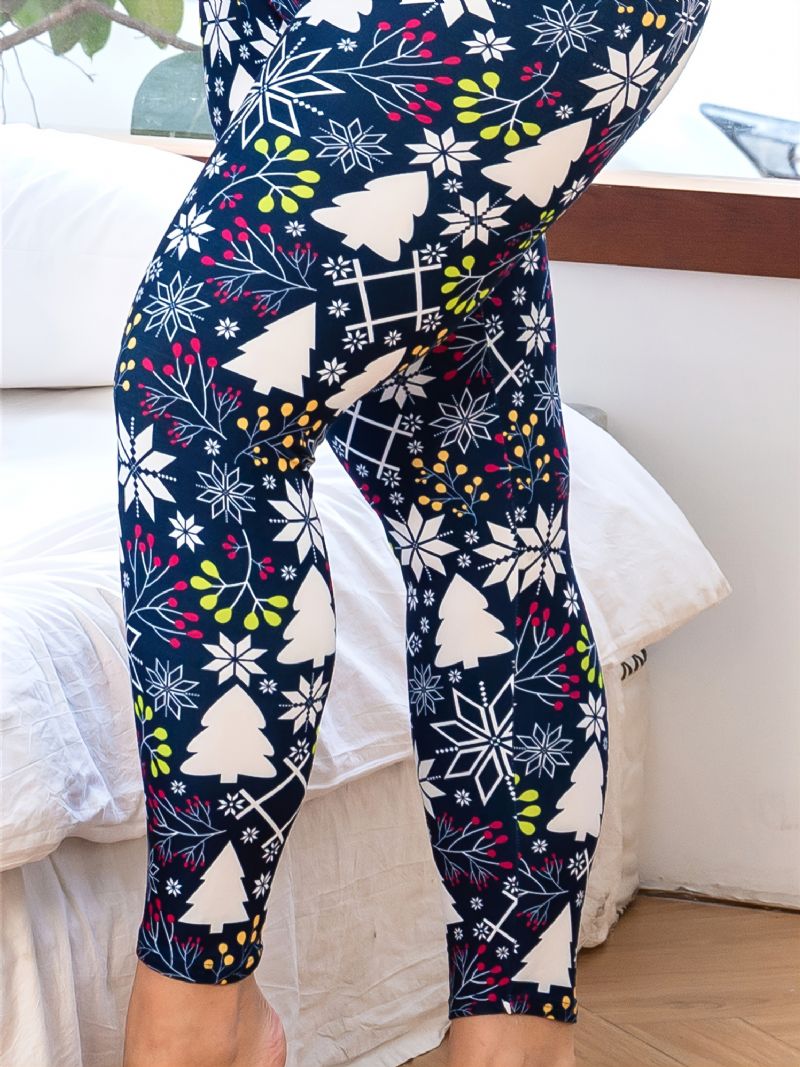 1 St Julprintade Leggings