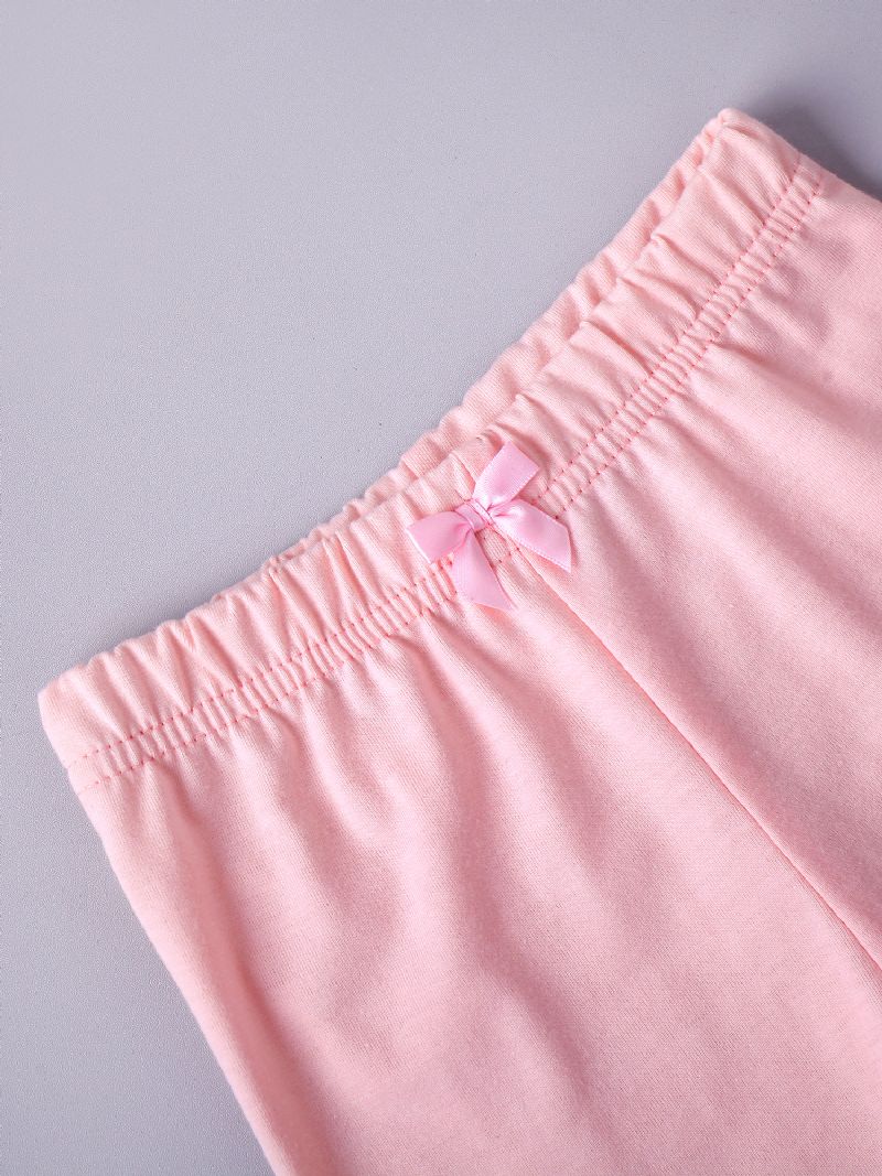 2st/set Flickor Casual Enfärgade Leggings Höst Vinter Nyhet