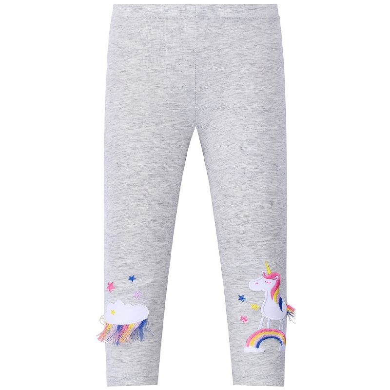 Flickor Casual Stretch Tofs Unicorn Leggings