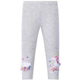 Flickor Casual Stretch Tofs Unicorn Leggings