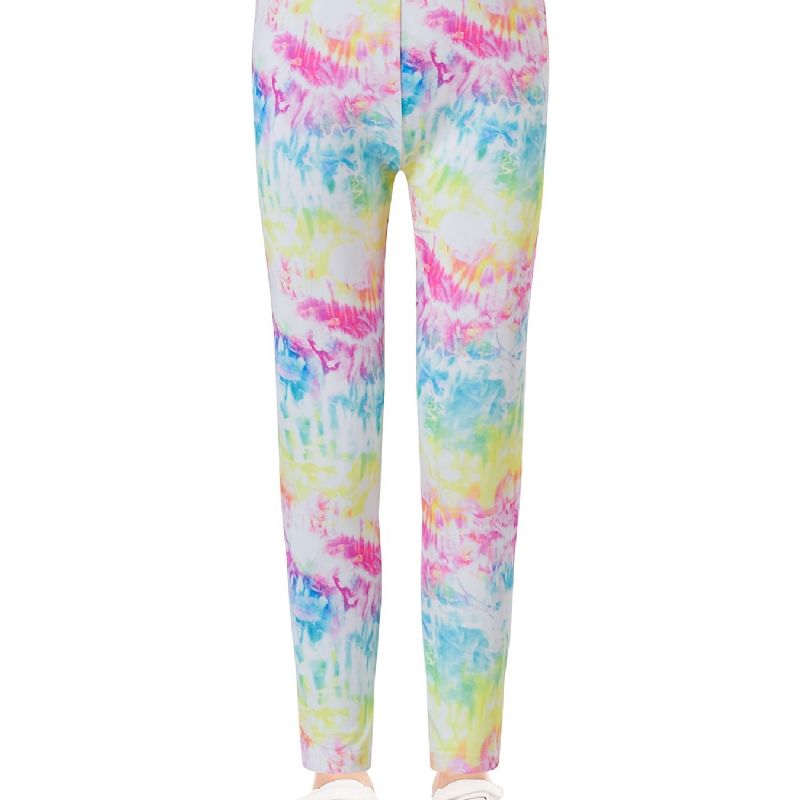 Flickor Tie Dye Printed Leggings Yoga Byxor Barnkläder