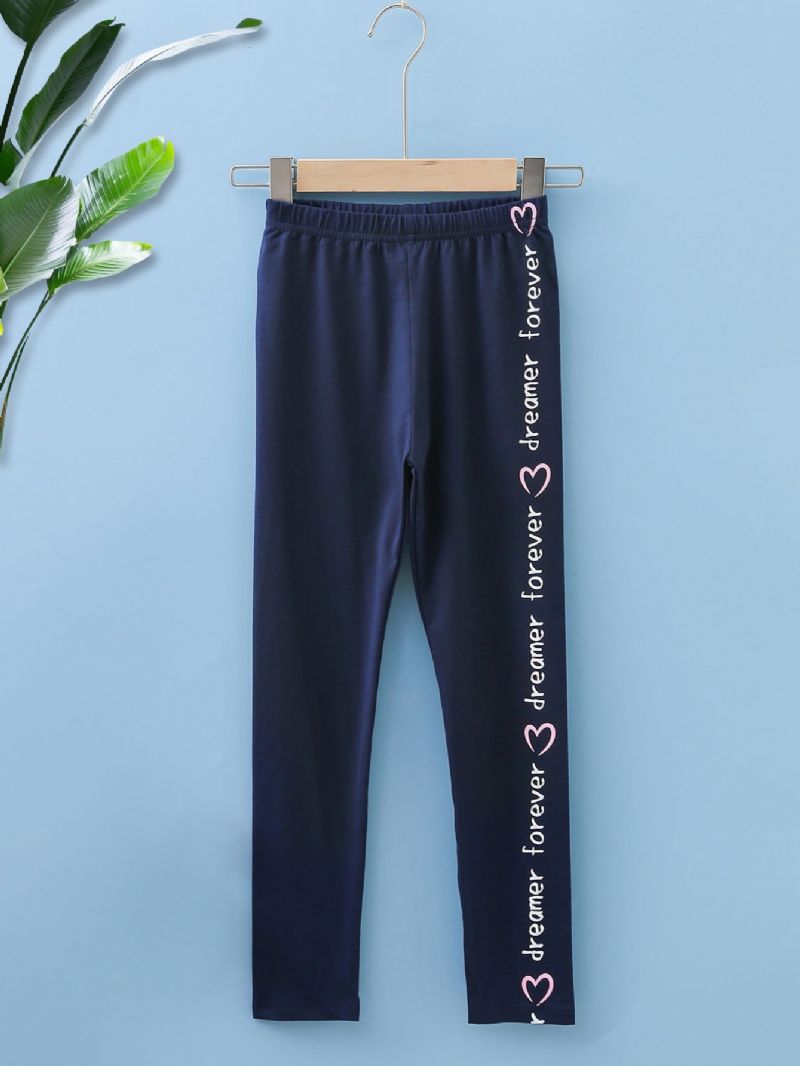 Småbarn Flickor Leggings Barn Vår & Höst Elastiska Byxor