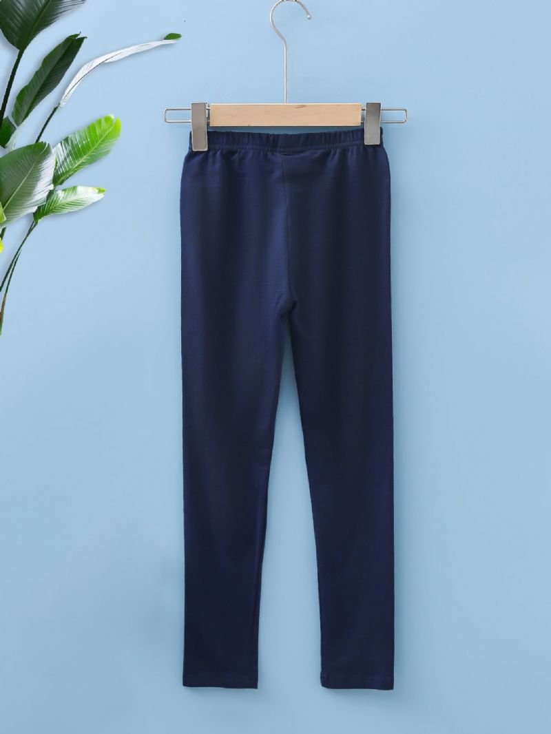 Småbarn Flickor Leggings Barn Vår & Höst Elastiska Byxor