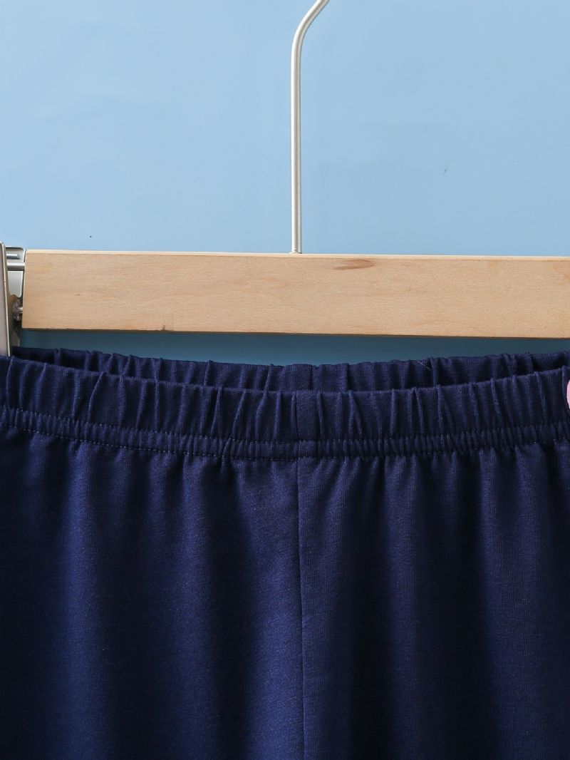 Småbarn Flickor Leggings Barn Vår & Höst Elastiska Byxor