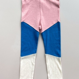 Tjejer Leggings I Tre Färger Kontrastfärgade Byxor