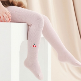 Småbarn Flickor Körsbär Print Leggings