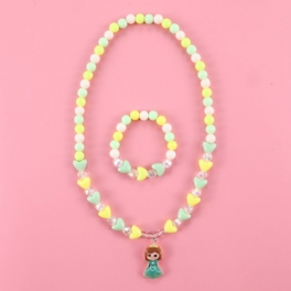 Makersland Toddler Flickor Princess Charm Färgglada Halsband