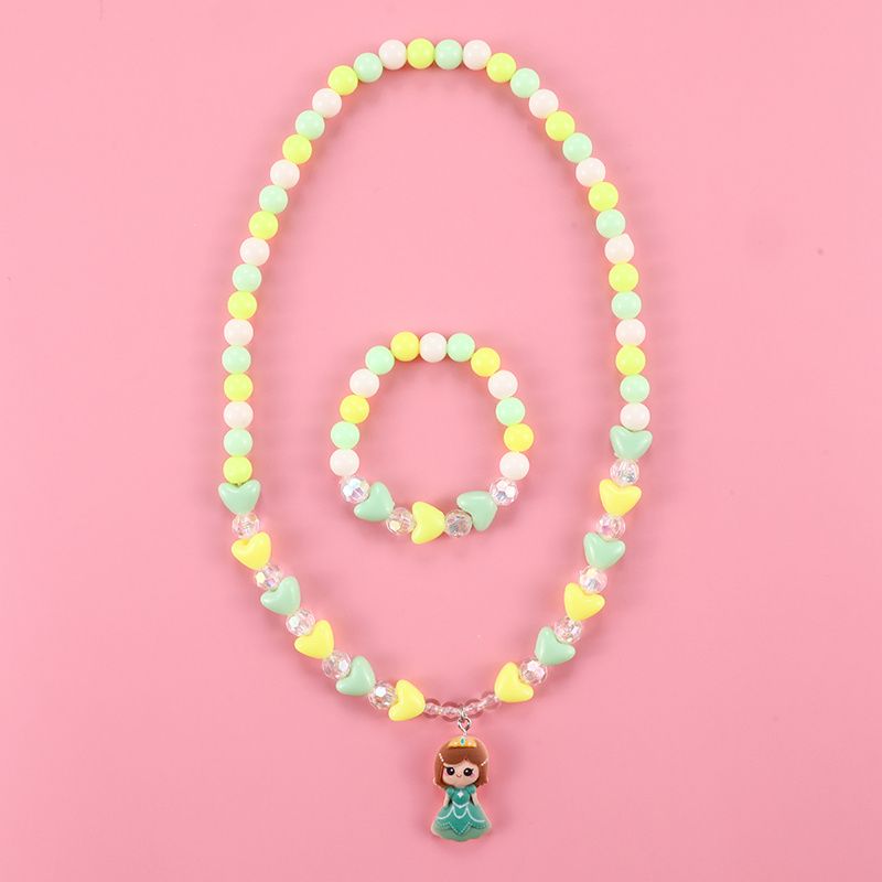 Makersland Toddler Flickor Princess Charm Färgglada Halsband