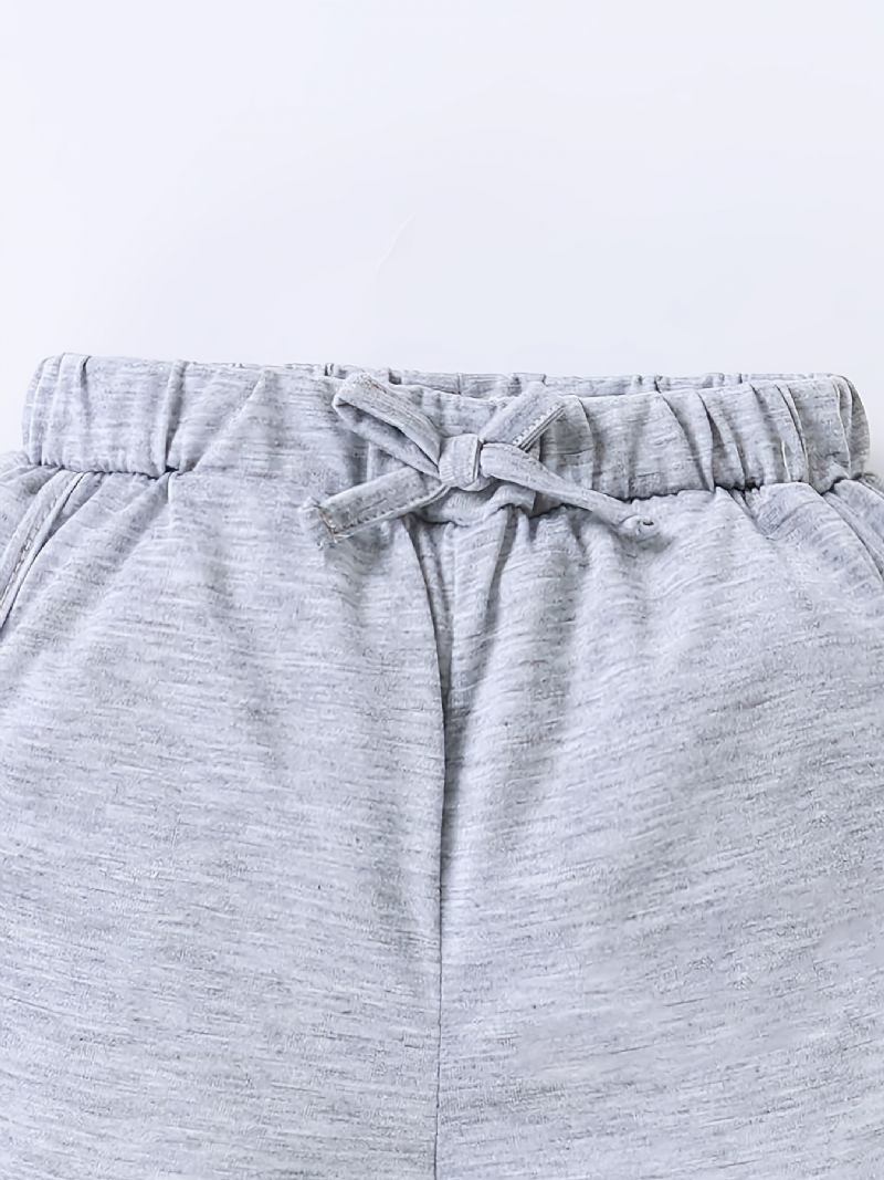 3st Flickor Lättvikts Casual Elastiska Midja Shorts Barnkläder För Sommaren