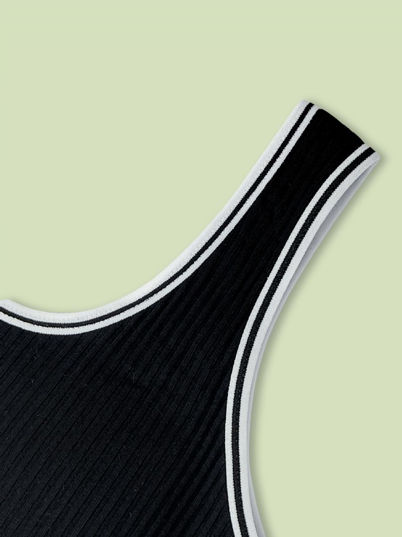 3st Tränings-bh För Tjejer Seamless Stretchy Sports Bralette Ärmlösa Crops Linne Underkläder