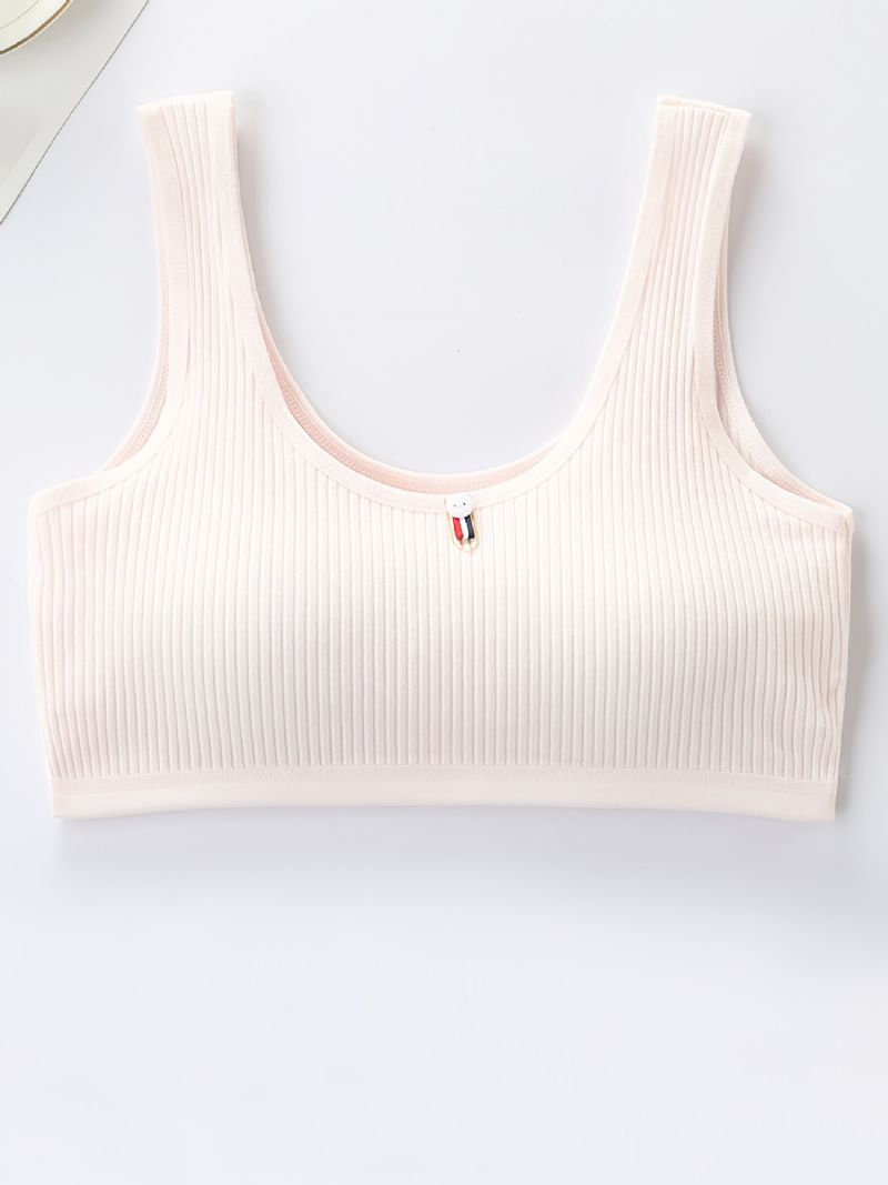 4st Tränings-bh För Tjejer Seamless Stretchiga Sport-braletter Ärmlösa Crops Linne Underkläder