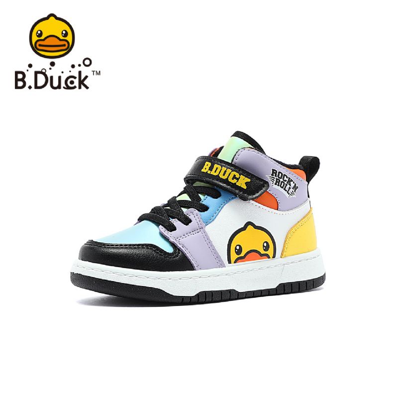 B.duck Barn High Top Sneakers Halkfria Tecknade Mönster Skridskoskor Sportskor