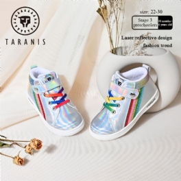 Rainbow Glitter Comfort Mid-top Sneakers Höst Vinter