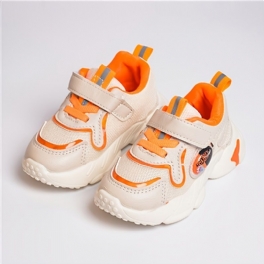 Småbarn Flickor Orange Casual Mode Andas Utomhus Sneakers