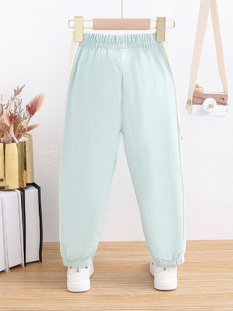 Pojkar Casual Letter Print Sweatpants Barnens Elastiska Midja Sport Jogger Byxor Kläder