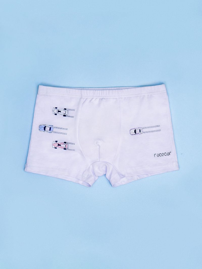 Pojkar Fritid Bekväma Andas Boxerbyxor Med Blommönster